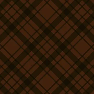 Brown plaid pattern fabric texture background, textile design Stock Illustration