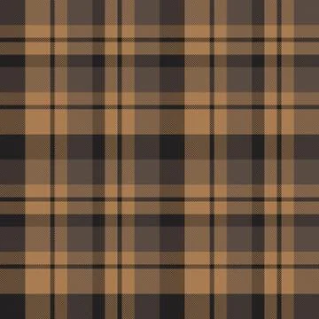 Brown Plaid Tartan Seamless Pattern Stock Illustration