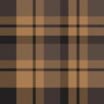 Brown Plaid Tartan Seamless Pattern Stock Illustration