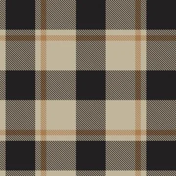 Brown Plaid Tartan Seamless Pattern 스톡 일러스트