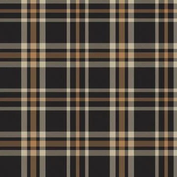 Brown Plaid Tartan Seamless Pattern Stock Illustration