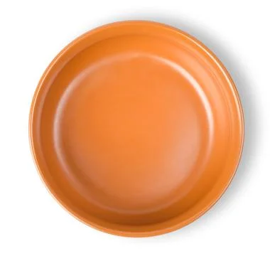 Brown plate isolated Stock Photos