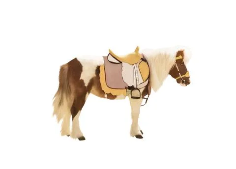 Brown pony 스톡 사진