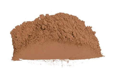 Brown powder isolated on white background イラスト素材