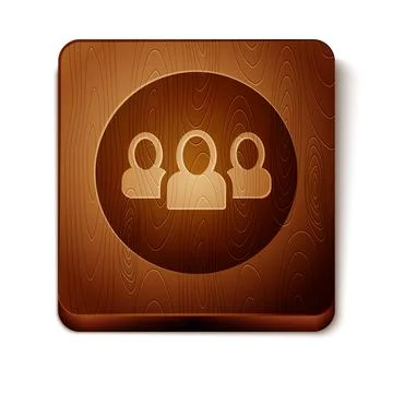 Brown Project team base icon isolated on white background. Business analysis and Illustrazione stock