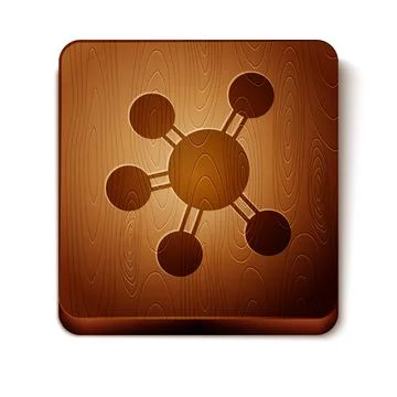 Brown Project team base icon isolated on white background. Business analysis and Stock Illustration