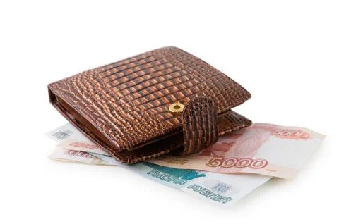 	The brown purse Stock Photos