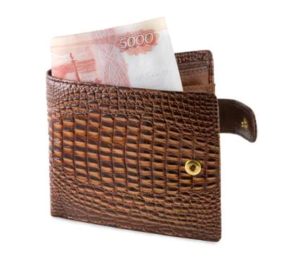 	The brown purse Stock Photos