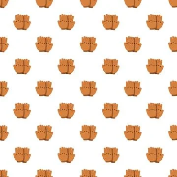 Brown racing gloves seamless pattern vector background イラスト素材