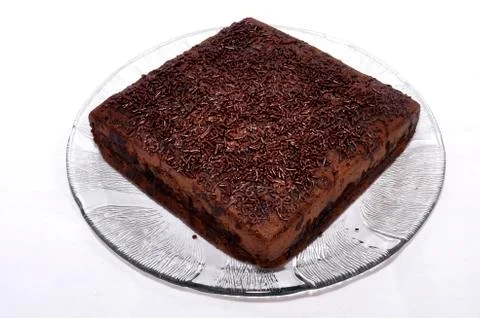 Brown rectangular bread with square shape rather thin Stock Photos