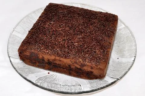 Brown rectangular bread with square shape rather thin Stock Photos