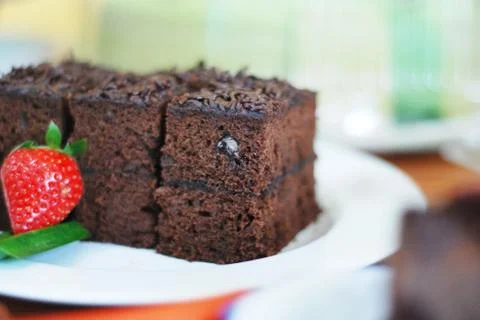 Brown rectangular bread with square shape rather thin Stock Photos