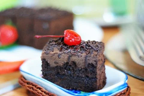 Brown rectangular bread with square shape rather thin Stock Photos