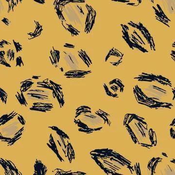 Brown, red, black leopard skin. Stock Illustration