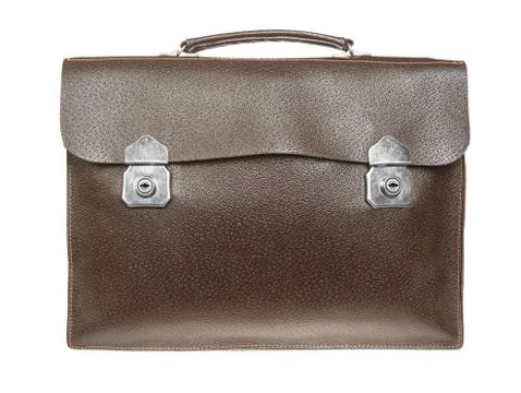 Brown retro briefcase Photos