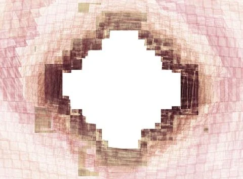 Brown rhombus on a white background Stock Illustration