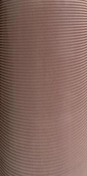 Brown Ribbed Cylindrical Pole Surface with Horizontal Lines Stock Photos