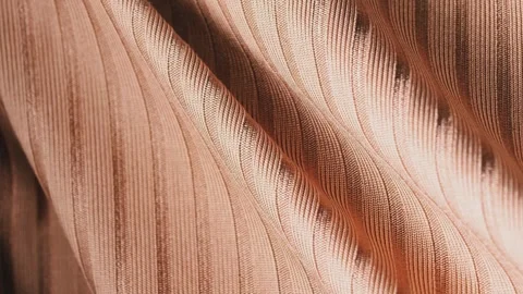 Brown ribbed textile texture background, soft fabric material and cozy design co Stock Footage 335386752