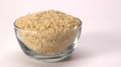 Brown Rice (focus) Video stock 27603741