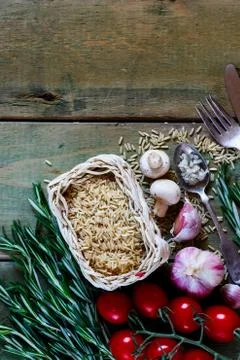 Brown rice Stock Photos