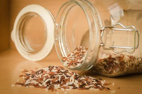 Brown rice Stock Photos