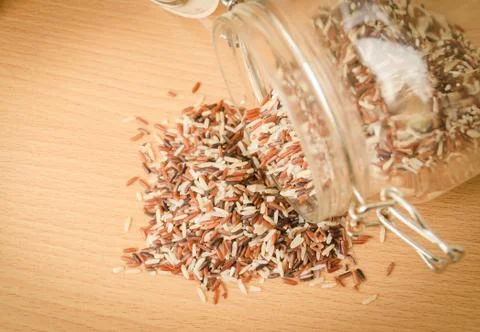 Brown rice Stock Photos