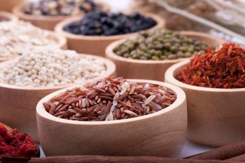 Brown rice Stock Photos