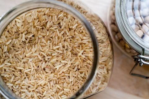 Brown rice Stock Photos