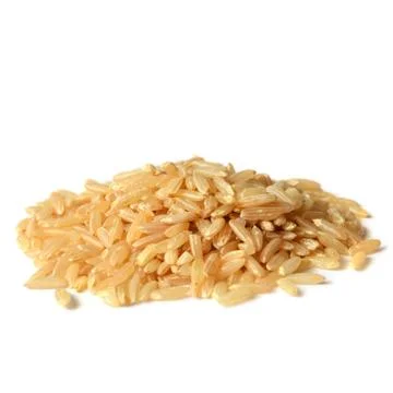 Brown rice uncooked Stock Photos