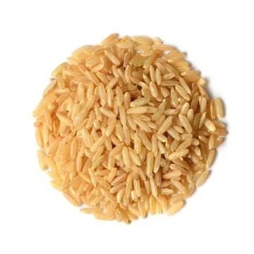Brown rice uncooked Stock Photos