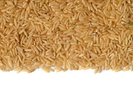 Brown rice uncooked Stock Photos