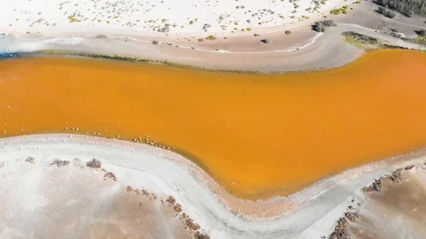 Brown River Landscape From The Top Stock Footage 129552002