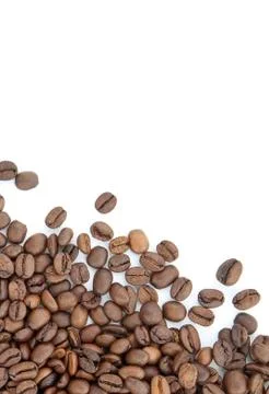 Brown roasted coffee beans 스톡 사진