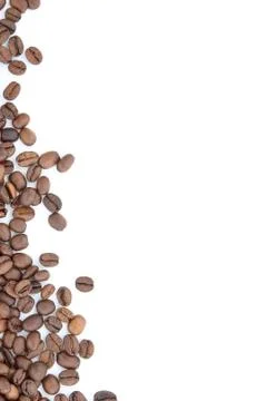 Brown roasted coffee beans 스톡 사진