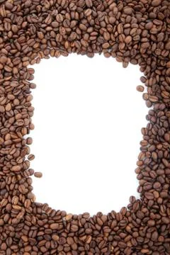 Brown roasted coffee beans 스톡 사진