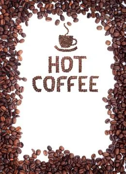 Brown roasted coffee beans Stock-Fotos