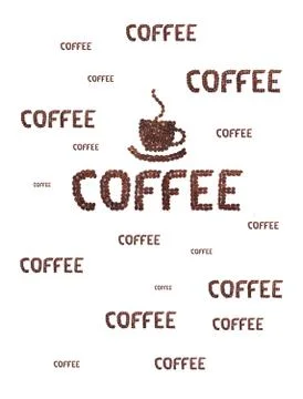 Brown roasted coffee beans Stock Photos