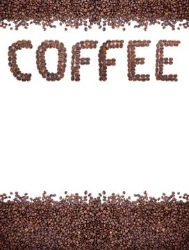 Brown roasted coffee beans 스톡 사진
