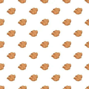 Brown rocks creating seamless geological background pattern Stock Illustration