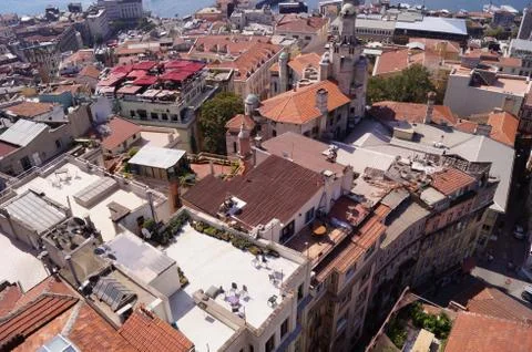 Brown roofs Stock Photos
