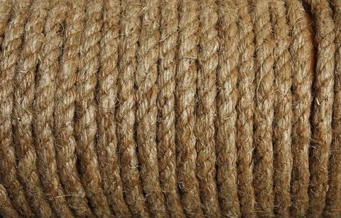 The brown rope pattern texture background. Stock Photos