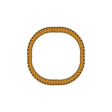 Brown rope theme Illustrazione stock