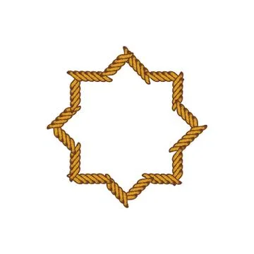 Brown rope theme Illustrazione stock