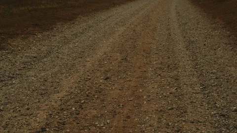 The brown rough road Stock Footage 107940998