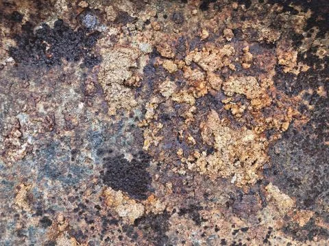 Brown rusty metal texture for background presentation Stock Photos