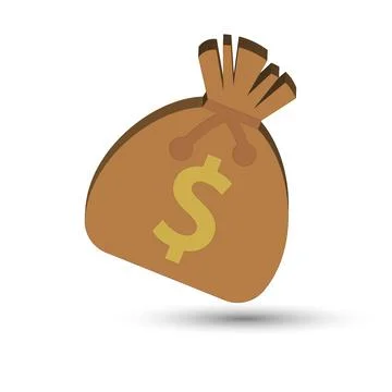 Brown sack Stock Illustration