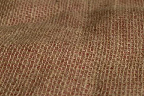 Brown sackcloth texture or Background of Natural Fabric Sack weaving is a bag Stock Photos