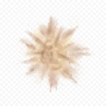 Brown sand and dust explosion イラスト素材