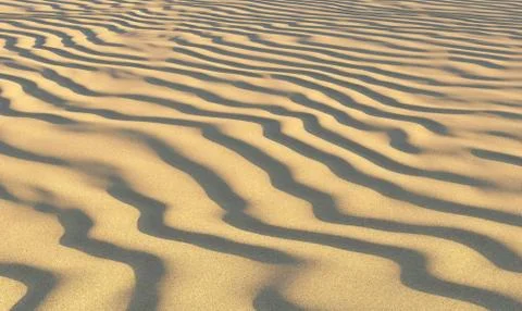Brown sand on beach under evening sunlight Stock Illustration