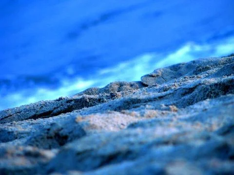 Brown sand close up Stock Photos